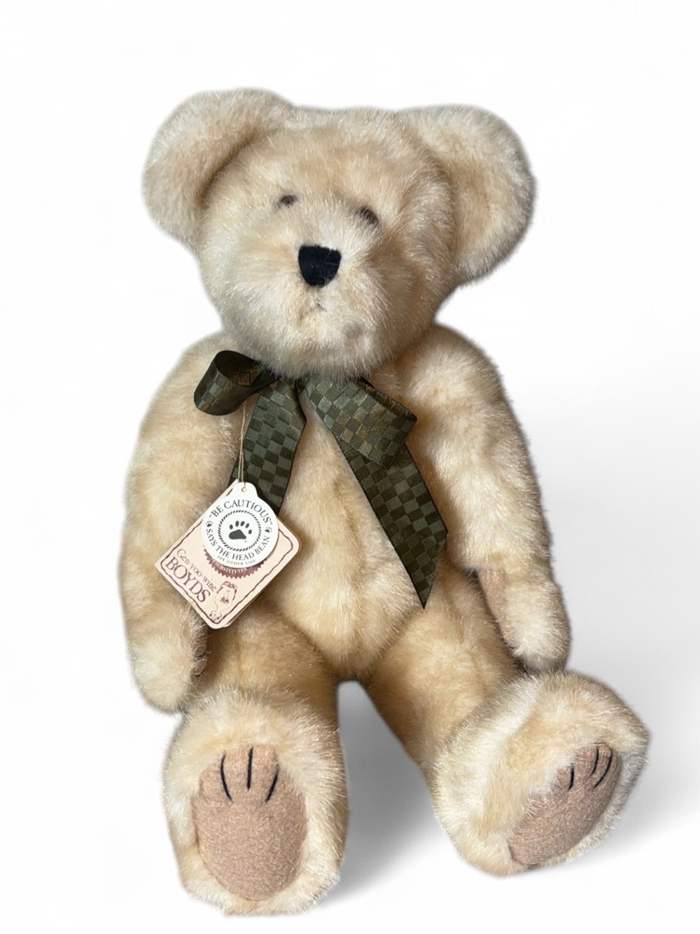 VINTAGE GEEN-YOO-WINE BOYDS CREME BEARLEIGH PLUSH BEAR